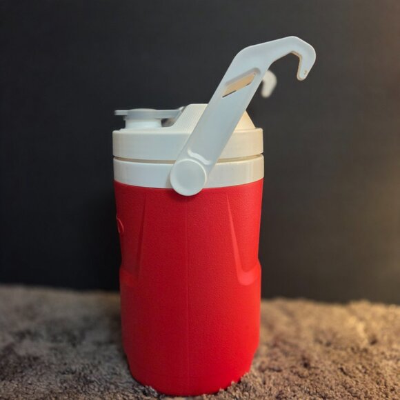 IGLOO Laguna Beverage Cooler Blue 1/2 Gallon W/ Hooks & Handle BPA FREE Drinking - Picture 3 of 4